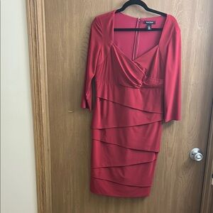 White House Black Market Red Dress – Size 14